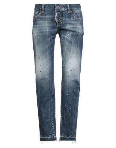 Dsquared2 Woman Jeans Blue Size 10 Cotton In Blue