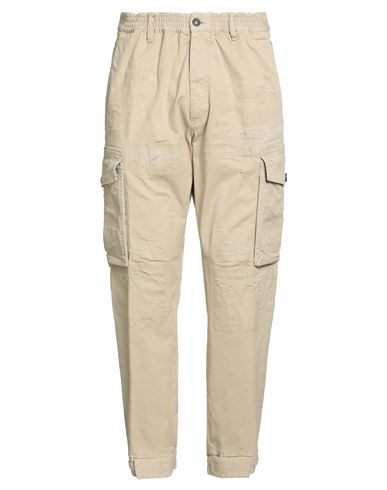 Dsquared2 Man Pants Beige Size 36 Cotton, Elastane In Neutral