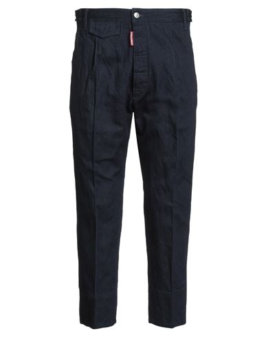 Dsquared2 Man Jeans Blue Size 40 Cotton, Metallic Fiber In Blue