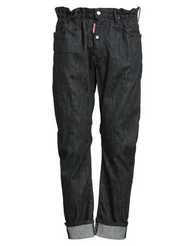 Dsquared2 Man Jeans Black Size 38 Cotton, Elastane In Black