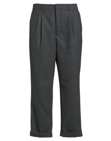 Ami Alexandre Mattiussi Man Pants Charcoal Size 26 Polyester, Virgin Wool, Elastane In Black