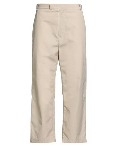 Thom Browne Man Pants Beige Size 4 Polyester, Cotton In Gray