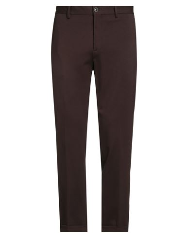 Outfit Out/fit Man Pants Dark Brown Size 36 Viscose, Polyamide, Elastane In Brown
