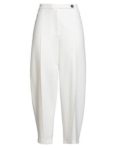 Liviana Conti Woman Pants White Size 10 Viscose, Polyamide, Elastane In White