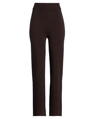 Siste's Woman Pants Chocolate Brown Size S Viscose, Polyester, Polyamide In Brown
