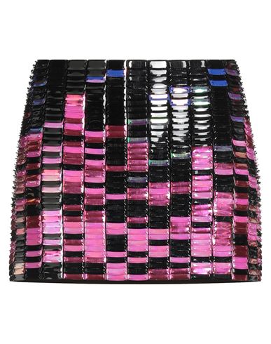 Attico Multicolor Sequins “rue” Miniskirt In Pink