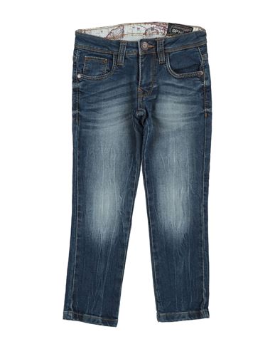 Sp1 Toddler Boy Jeans Blue Size 6 Cotton, Elastane In Blue
