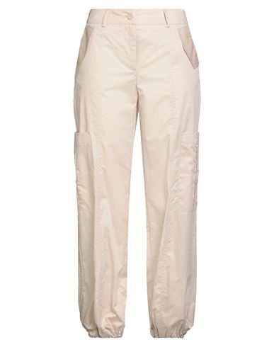 Kaos Woman Pants Beige Size 6 Cotton In White