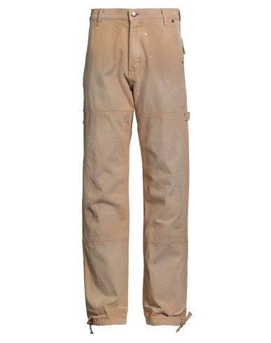 Rhude Man Pants Camel Size M Cotton In Brown