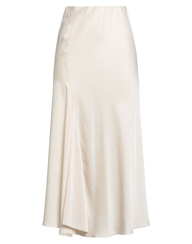 Caractere Caractère Woman Midi Skirt Ivory Size 8 Polyester In White