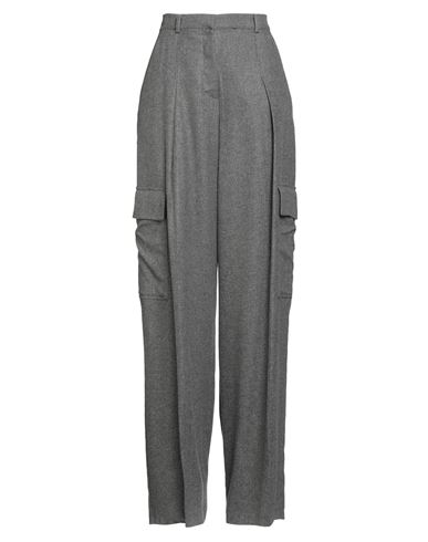 Caractere Caractère Èssential Woman Pants Grey Size 12 Viscose, Wool In Gray