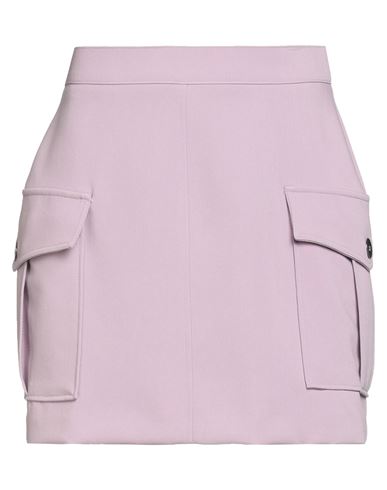 Caractere Caractère Woman Mini Skirt Lilac Size 10 Polyester, Viscose, Elastane In Purple
