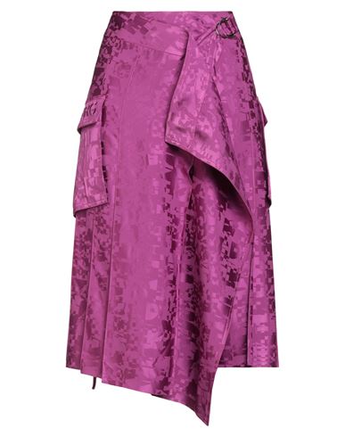 Iceberg Woman Midi Skirt Mauve Size 4 Viscose, Elastane In Purple