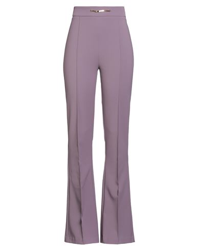 Elisabetta Franchi Essential Woman Pants Purple Size 8 Polyester, Elastane In Purple