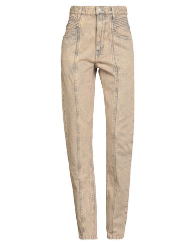 Isabel Marant Étoile Marant Étoile Woman Jeans Beige Size 8 Cotton In Brown