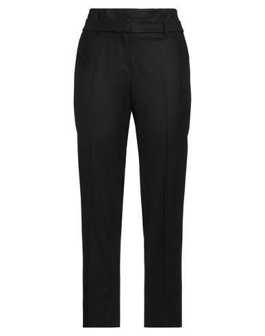 Ballantyne Woman Pants Black Size 10 Virgin Wool, Elastane In Black