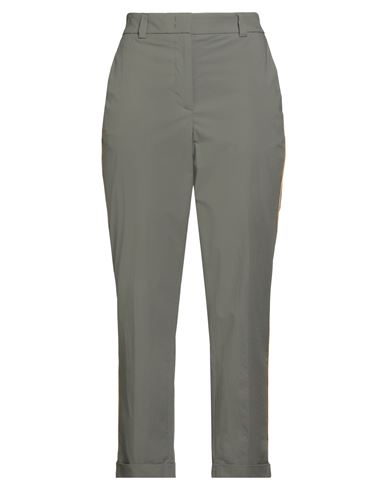 Cappellini By Peserico Woman Pants Military Green Size 12 Cotton, Elastane In Green