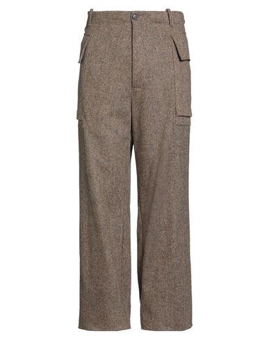Ballantyne Man Pants Brown Size 33 Virgin Wool, Elastane In Brown