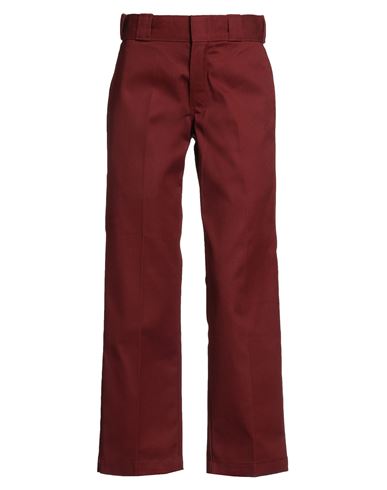 Dickies Woman Pants Brick Size 27w-28l Polyester, Cotton In Red