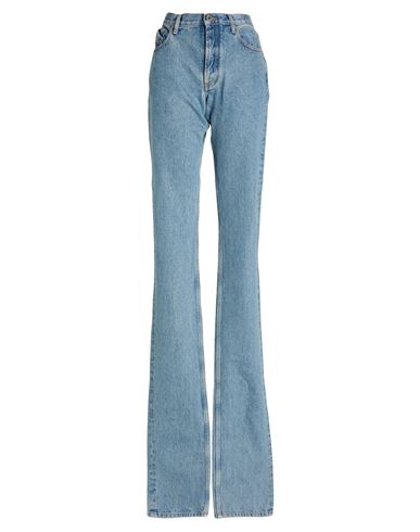 Attico The  Woman Jeans Blue Size 27 Cotton In Blue