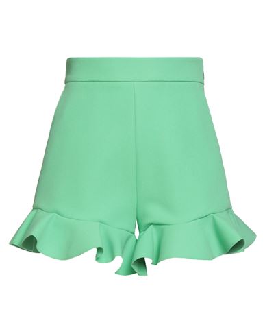 Msgm Woman Shorts & Bermuda Shorts Light Green Size 8 Polyester, Viscose, Elastane In Green