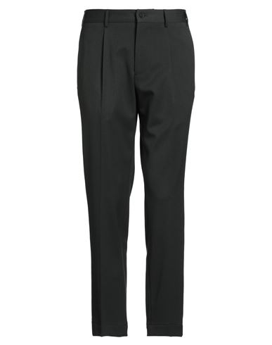 Santaniello Il Viaggiatore Man Pants Midnight Blue Size 40 Polyester, Wool, Elastane In Black