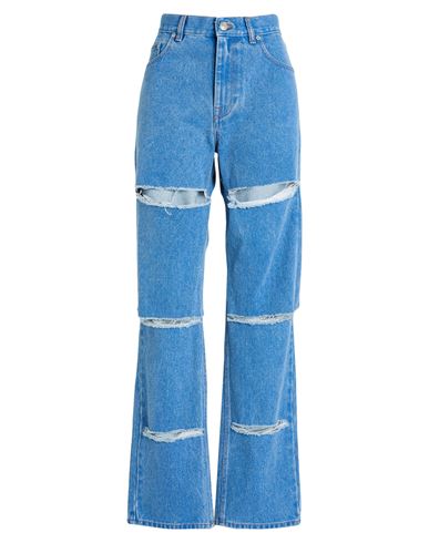 Marni Blue Slashed Boyfriend Jeans In Blue