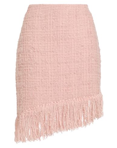 Mariella Rosati Woman Midi Skirt Antique Rose Size 10 Virgin Wool, Mohair Wool, Polyamide In Pink