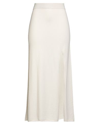 Canessa Woman Maxi Skirt Ivory Size 2 Cashmere In White