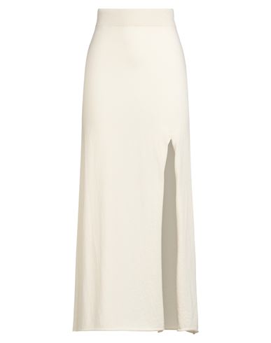 Canessa Woman Maxi Skirt Cream Size 1 Cashmere In Neutral