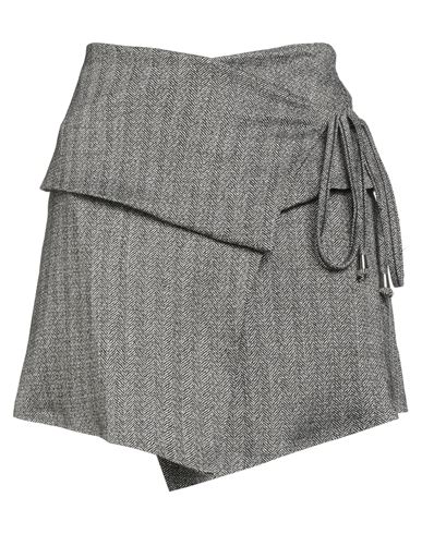 Le Streghe Woman Mini Skirt Black Size L Polyester, Viscose, Elastane In Black