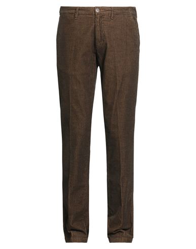 40weft Man Pants Brown Size 32 Cotton, Elastane In Brown