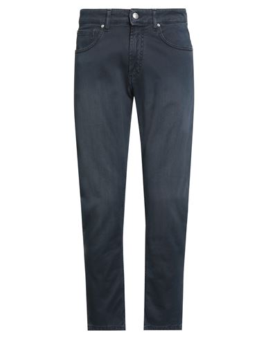 Outfit Out/fit Man Pants Midnight Blue Size 32 Cotton, Elastane In Blue