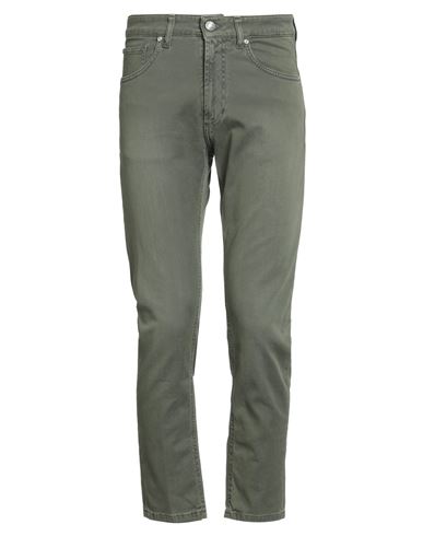 Outfit Out/fit Man Pants Military Green Size 30 Cotton, Elastane In Green