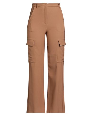 Simona Corsellini Woman Pants Camel Size 10 Polyester, Elastane In Multi