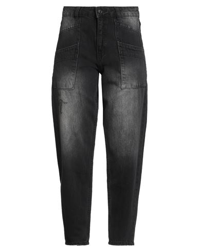 Xt Studio Woman Jeans Black Size 32 Cotton In Black