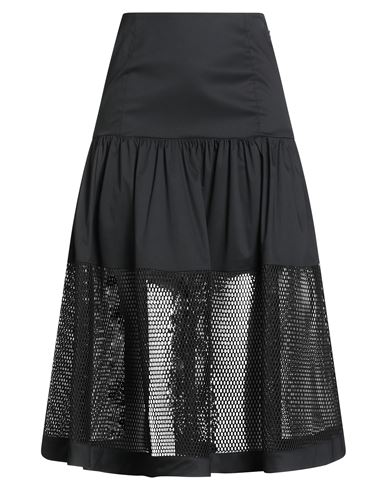 Jijil Woman Midi Skirt Black Size 10 Cotton, Polyamide, Elastane In Black