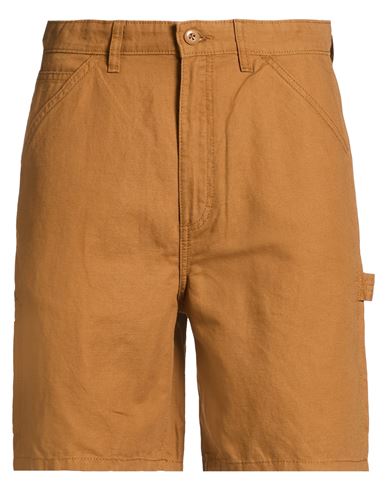 Jack & Jones Pants Studio Man Shorts & Bermuda Shorts Camel Size Xl Cotton, Linen In Brown
