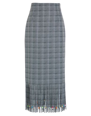 Stella Jean Woman Midi Skirt Black Size 10 Polyester In Black