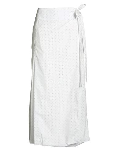 Jijil Woman Maxi Skirt White Size 6 Cotton In White