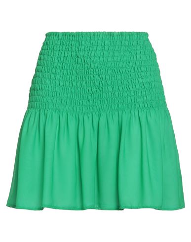 Suoli Woman Mini Skirt Green Size 6 Polyester In Green