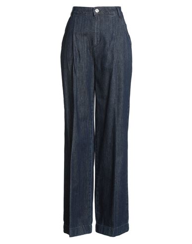 Caractere Caractère Woman Jeans Blue Size 14 Cotton In Blue