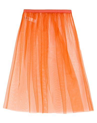 Maliparmi Malìparmi Woman Midi Skirt Orange Size 6 Polyamide In Orange