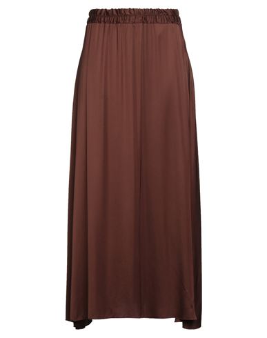 Kaos Woman Maxi Skirt Brown Size 8 Viscose In Brown
