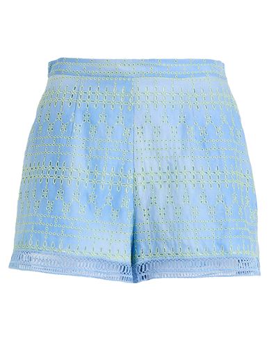 Ermanno Scervino Life Woman Shorts & Bermuda Shorts Light Blue Size 10 Cotton, Polyester In Blue