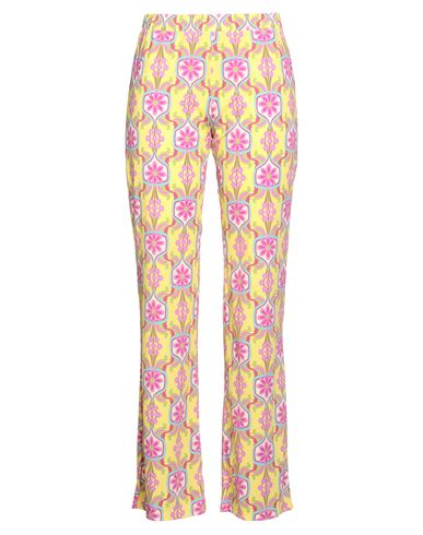 Maliparmi Malìparmi Woman Pants Yellow Size 6 Polyamide, Elastane In Multi