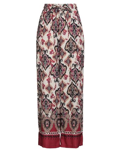 Susy-mix Woman Pants Garnet Size M Polyester In Red