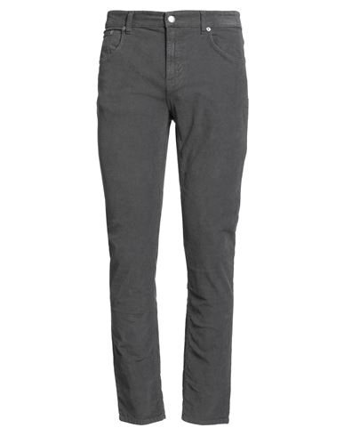 Department Five Department 5 Man Pants Charcoal Size 35 Cotton, Elastane In Gray