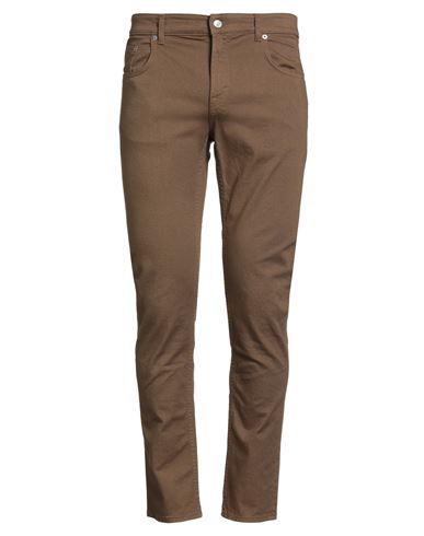 Department Five Department 5 Man Pants Brown Size 35 Cotton, Elastane In Green