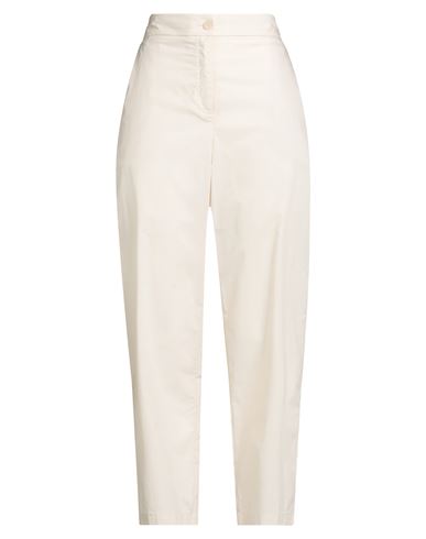 Kaos Jeans Woman Pants Ivory Size 8 Cotton In White
